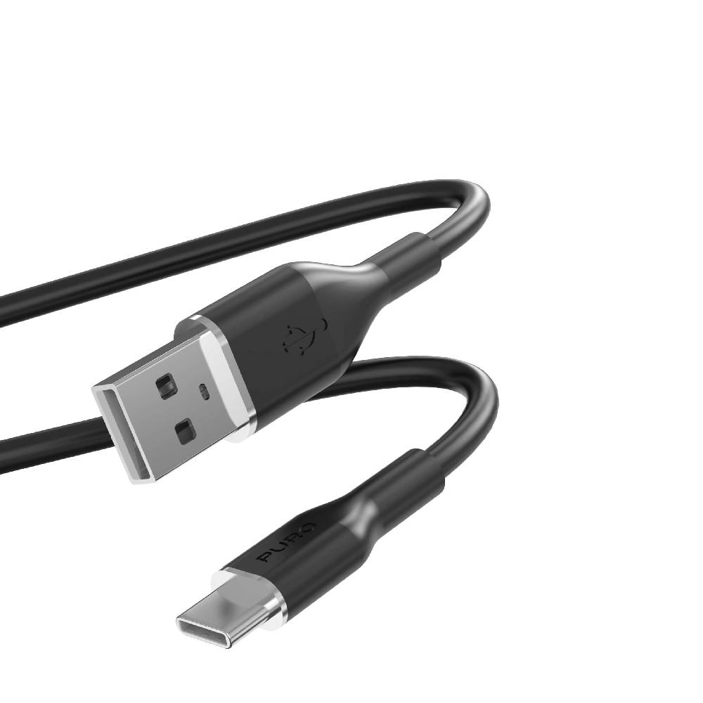 Puro Cavo di ricarica e sincronizzazione SOFT da USB-A a USB-C 1,5m Soddisfazione Garantita