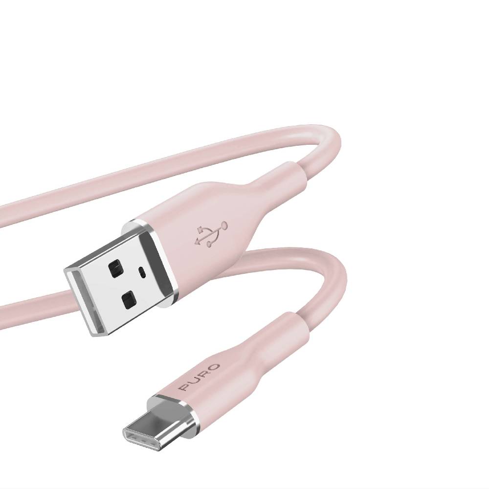 Puro Cavo di ricarica e sincronizzazione SOFT da USB-A a USB-C 1,5m Soddisfazione Garantita
