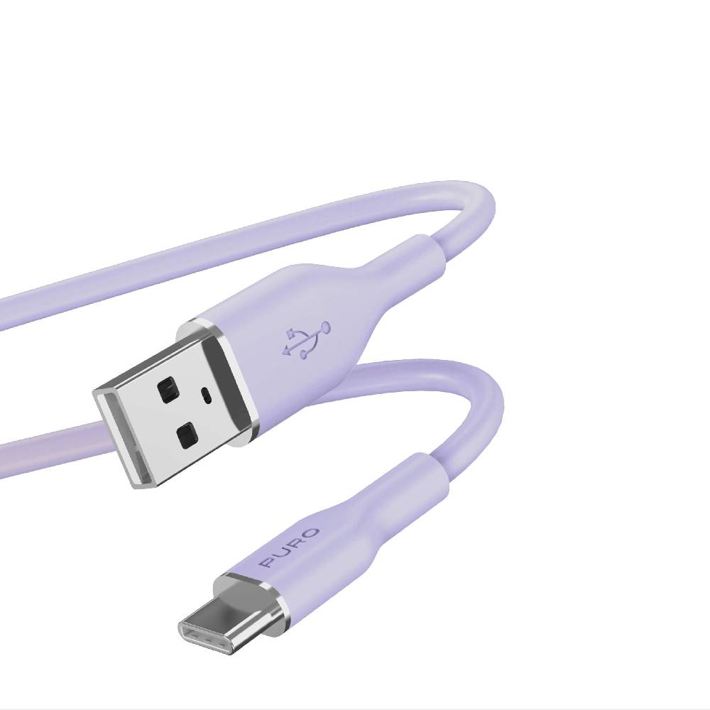 Puro Cavo di ricarica e sincronizzazione SOFT da USB-A a USB-C 1,5m Soddisfazione Garantita