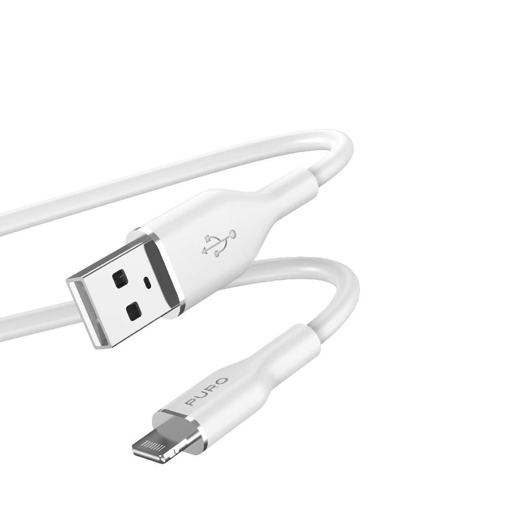 Puro Cavo di ricarica e sincronizzazione SOFT da USB-A a Lightning 1,5m Negozi Online
