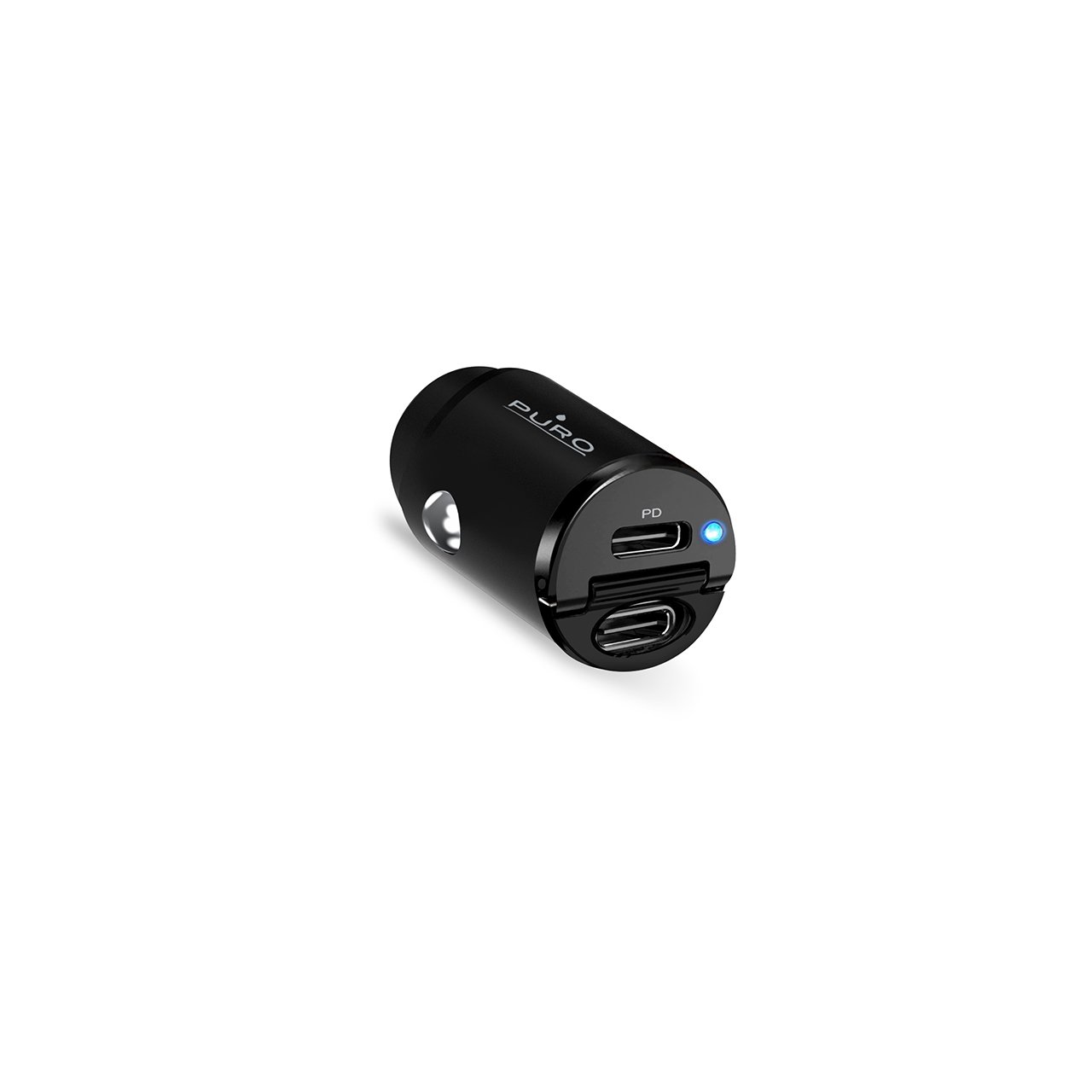 Puro Mini Carica Batterie da Auto “Bullet” 2 porte USB-C Fast Charging e Power Delivery 30W Economico