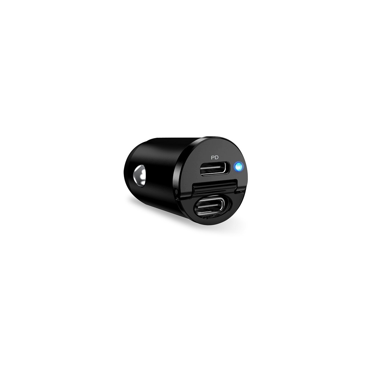 Puro Mini Carica Batterie da Auto “Bullet” 2 porte USB-C Fast Charging e Power Delivery 30W Economico