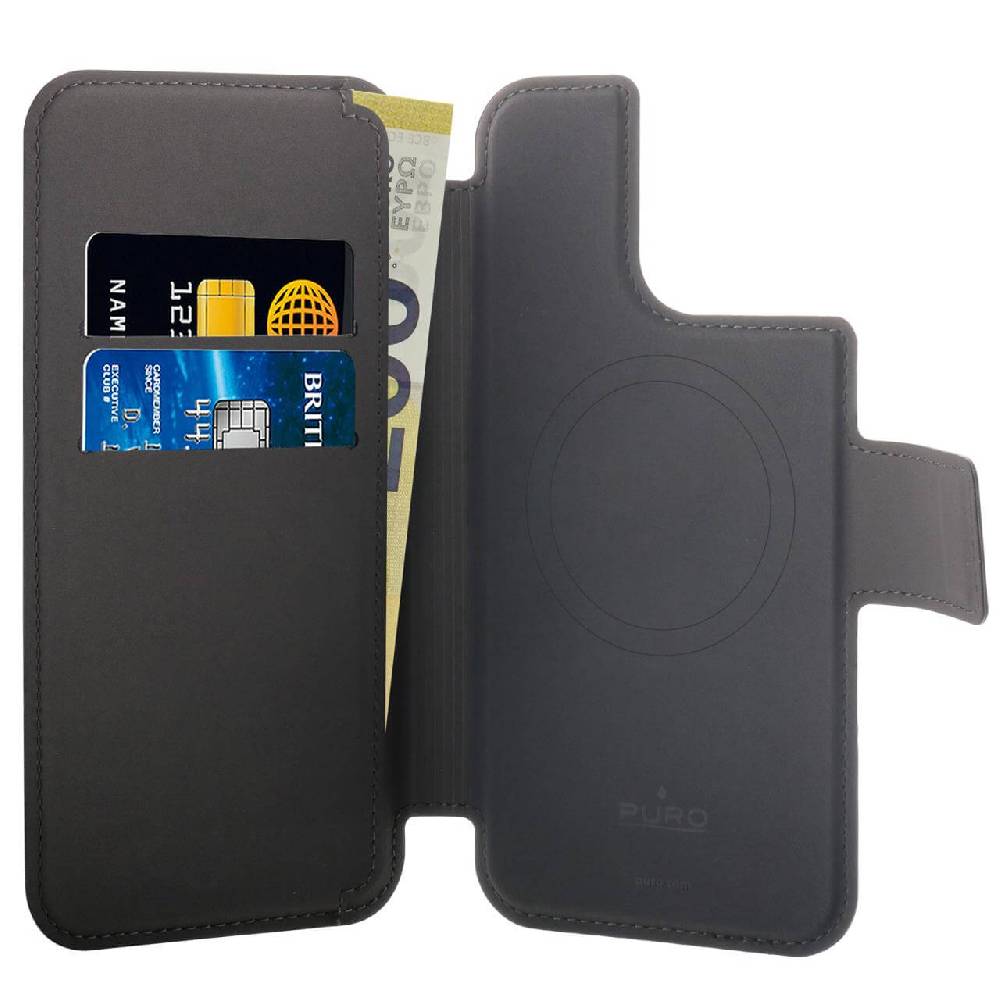 Puro Custodia magnetica Folio per iPhone 13 Pro Max e iPhone 14 Pro Max compatibile con tecnologia MagSafe Promozione Limitata