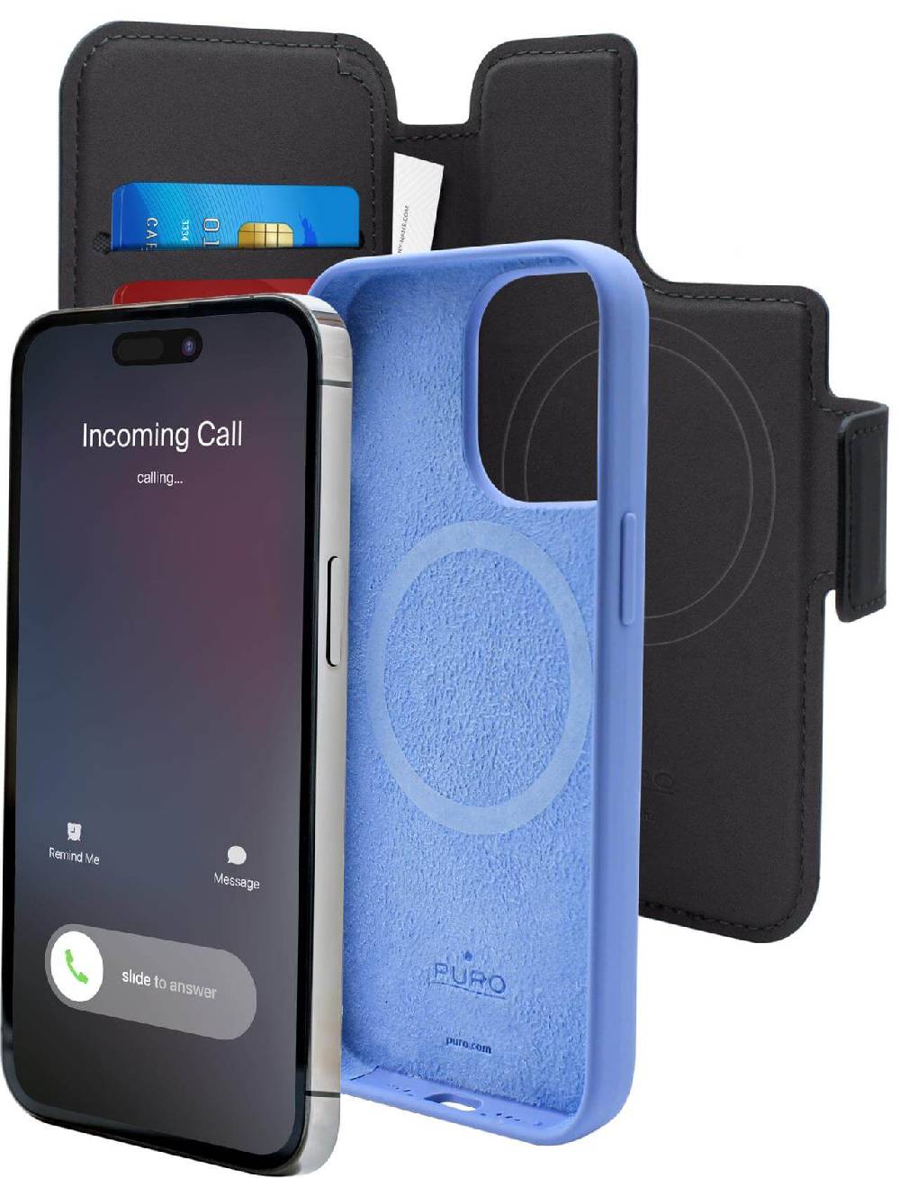 Puro Custodia magnetica Folio per iPhone 13 Pro e iPhone 14 Pro compatibile con tecnologia MagSafe Affare Del Giorno