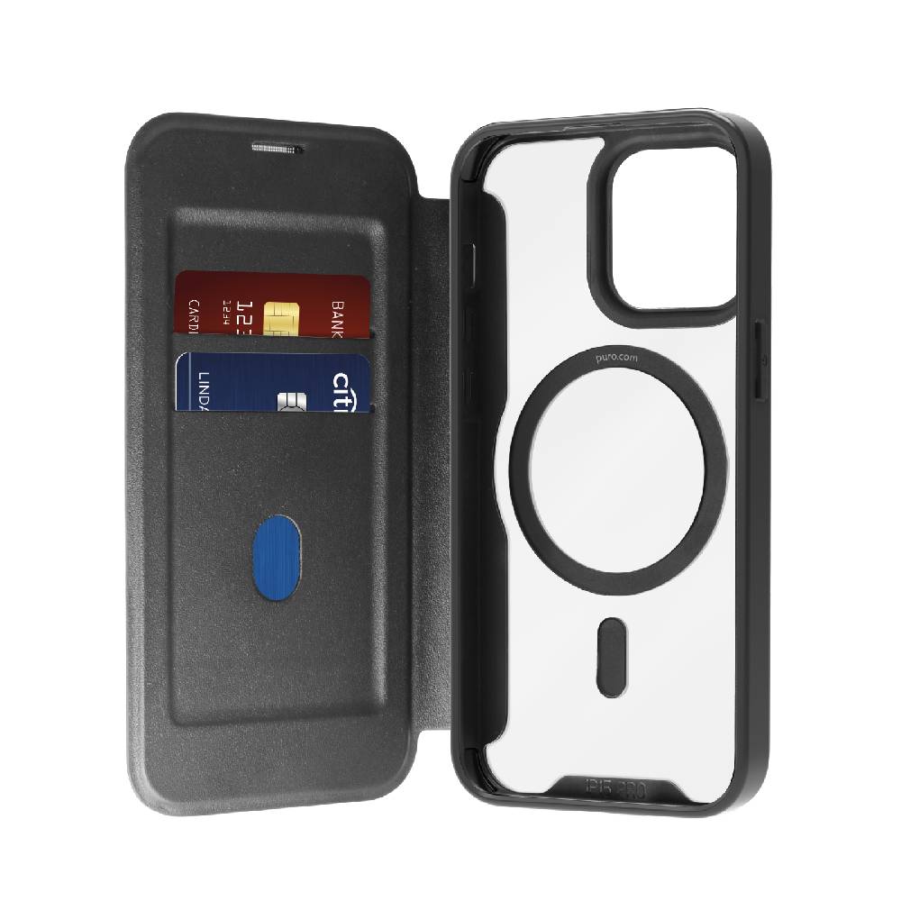 Puro Custodia Book Mag per iPhone 15 Pro