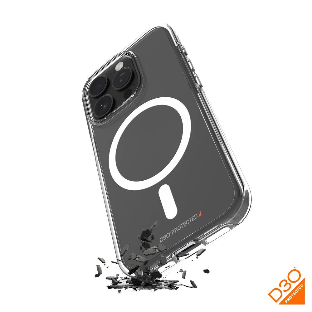 Puro Cover Impact Clear D3O® Bio per iPhone 15 Pro