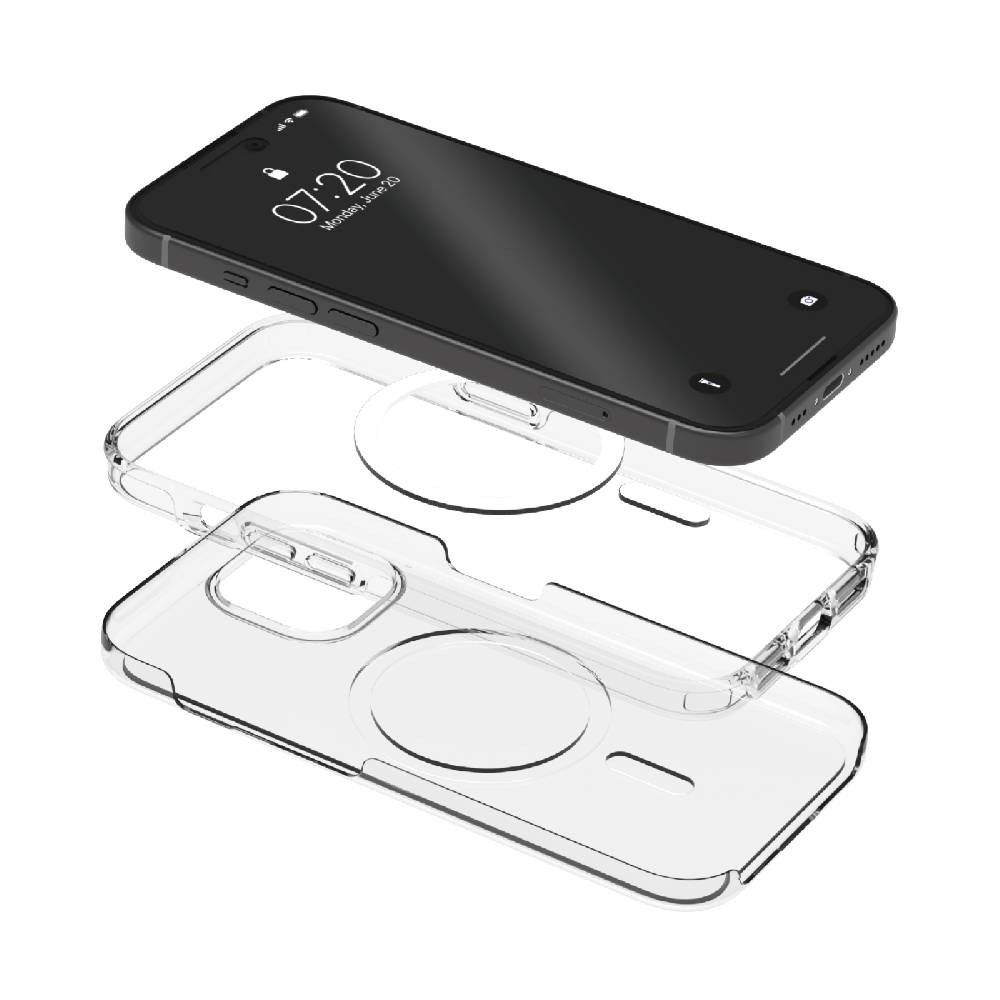Puro Cover Impact Clear D3O® Bio per iPhone 15 Pro Spedizione Gratuita