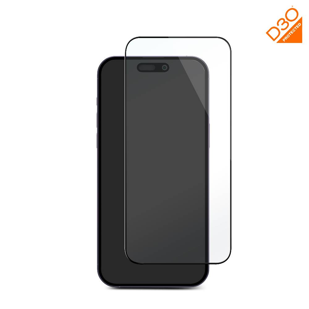 Puro Vetro temperato flessibile D3O per iPhone 15 Plus Presa