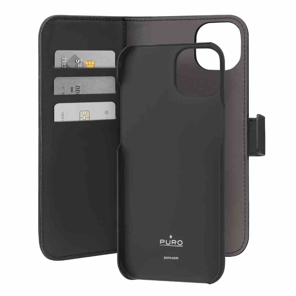 Puro Custodia Wallet Detachable per iPhone 15 Plus In Vendita