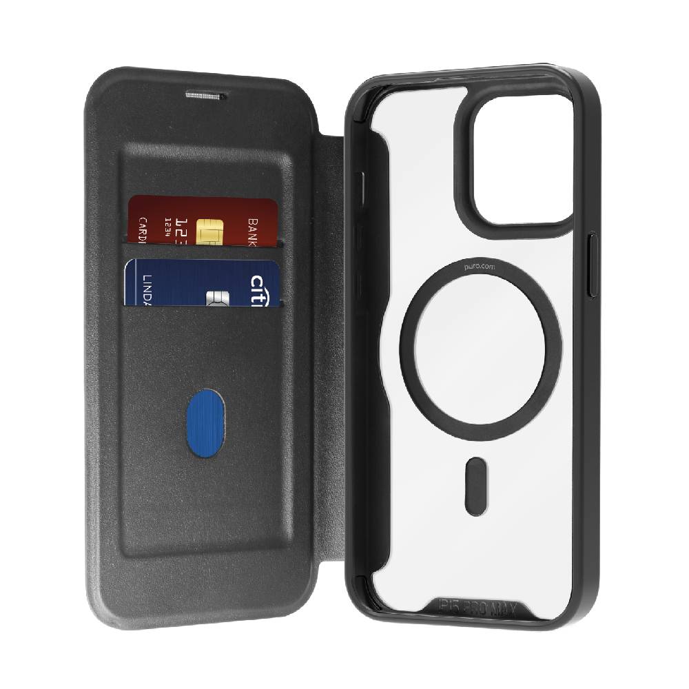 Puro Custodia Book Mag per iPhone 15 Pro Max Saldi
