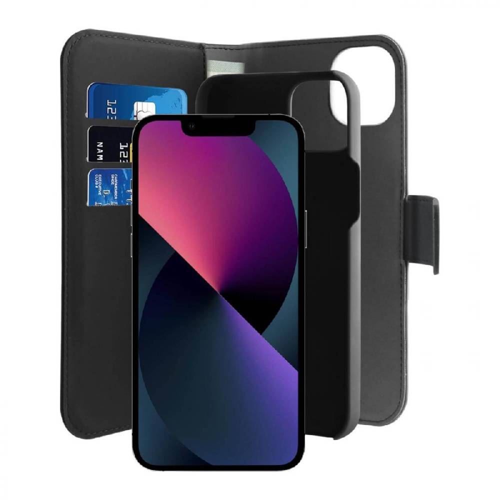 Puro Custodia Wallet Detachable 2 in 1 per iPhone 14 Moda