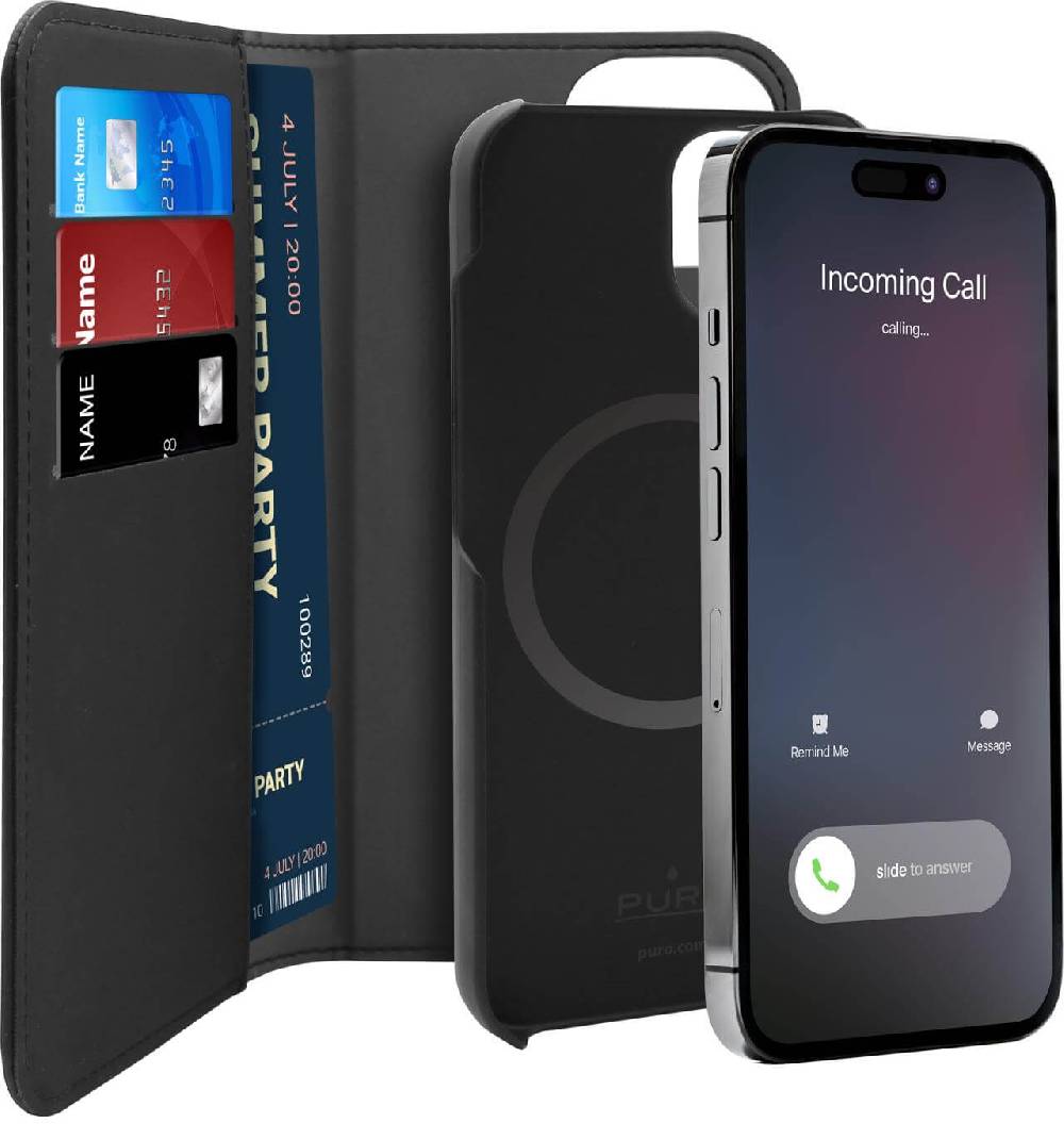 Puro Custodia Wallet MagSafe Detachable per iPhone 14 Pro Max Pezzi Unici