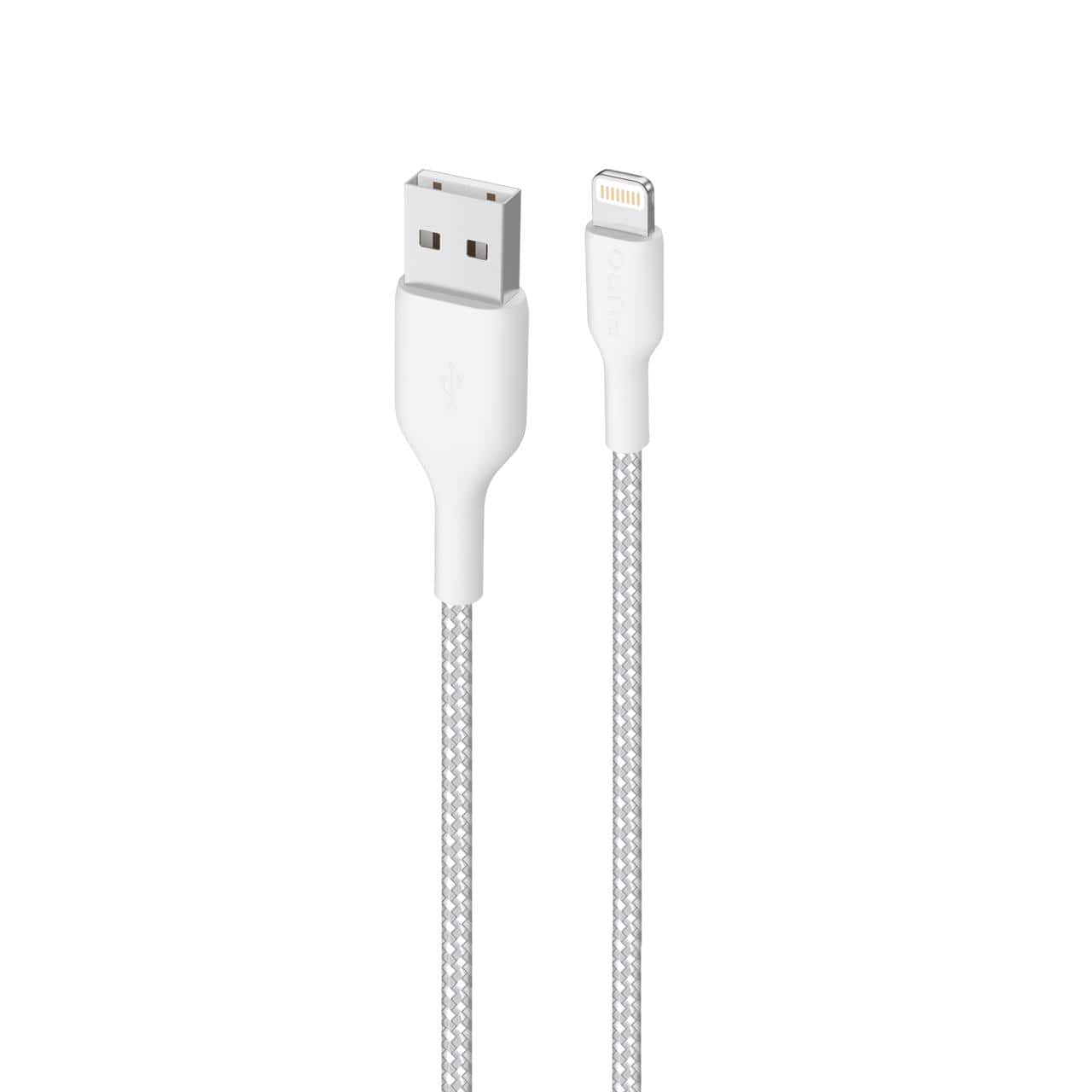 Puro Cavo di ricarica e sincronizzazione Fabric Ultra-Strong 12W da USB-A a Lightning 1,2 metri Sottocosto