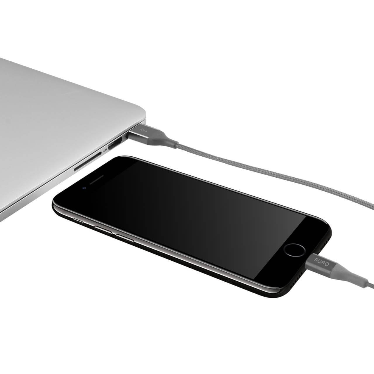 Puro Cavi di ricarica e sincronizzazione Fabric K2 Kevlar da USB-A a Lightning Moda