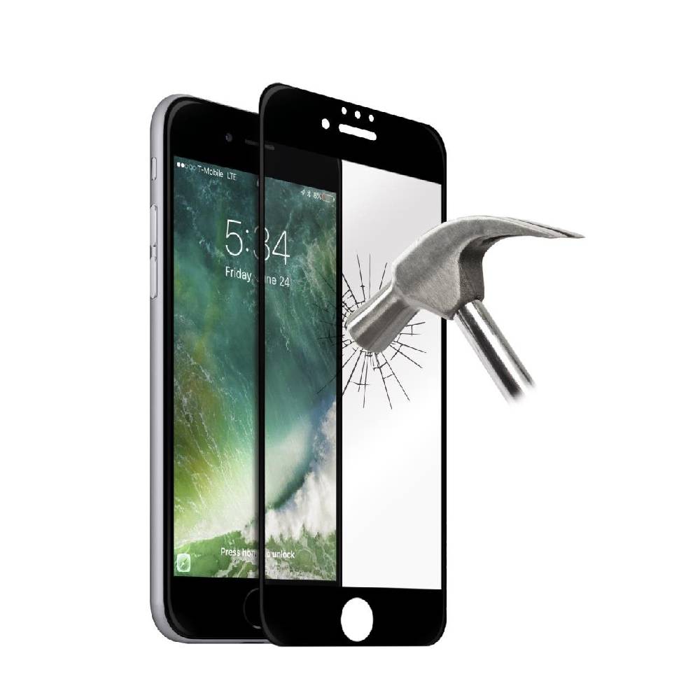 Puro Vetro Temperato Full Edge Frame per iPhone 6/6s/7/8/SE 2020 Black Friday