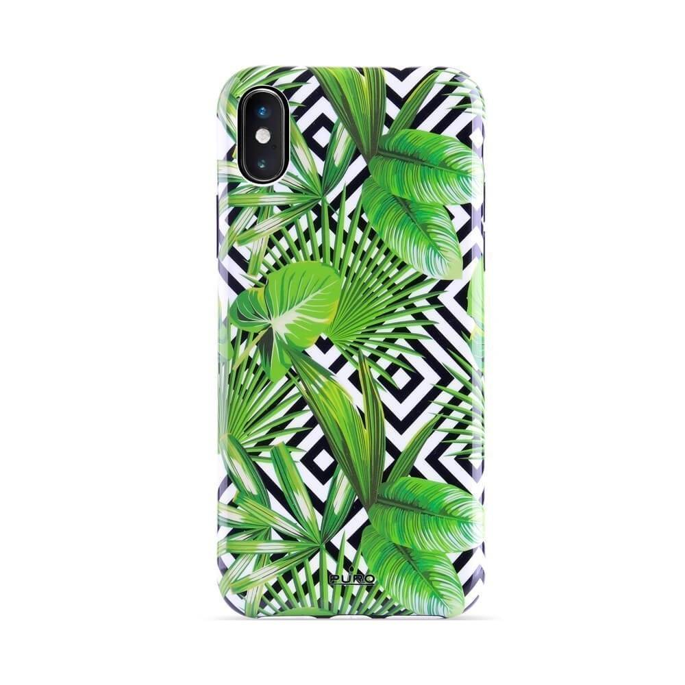 Puro Cover Geometric Jungle per iPhone X/Xs Black Friday Prezzi