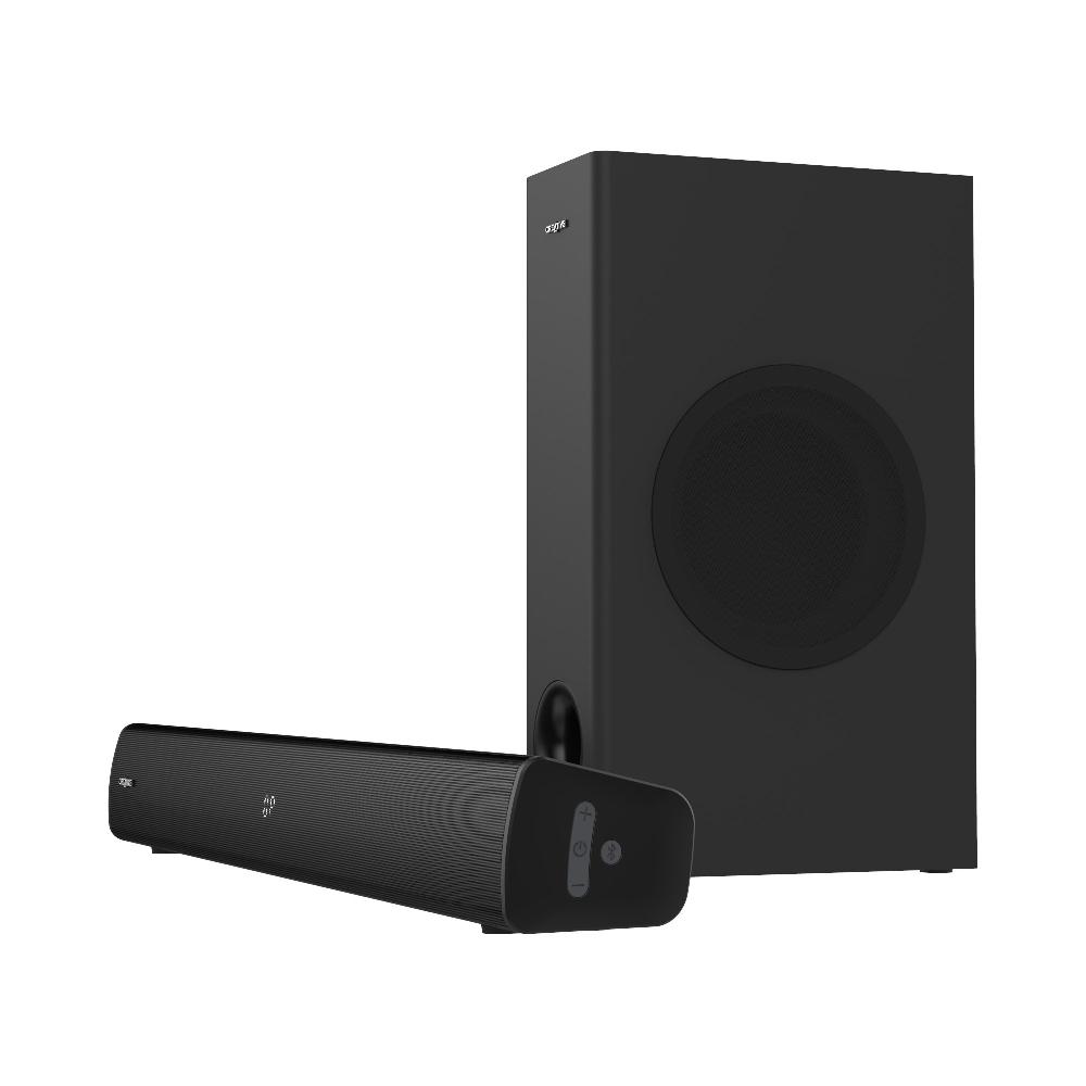 Creative Stage V2 Soundbar e subwoofer 2.1 con Clear Dialog e Surround di Sound Blaster per TV e monitor desktop Moda