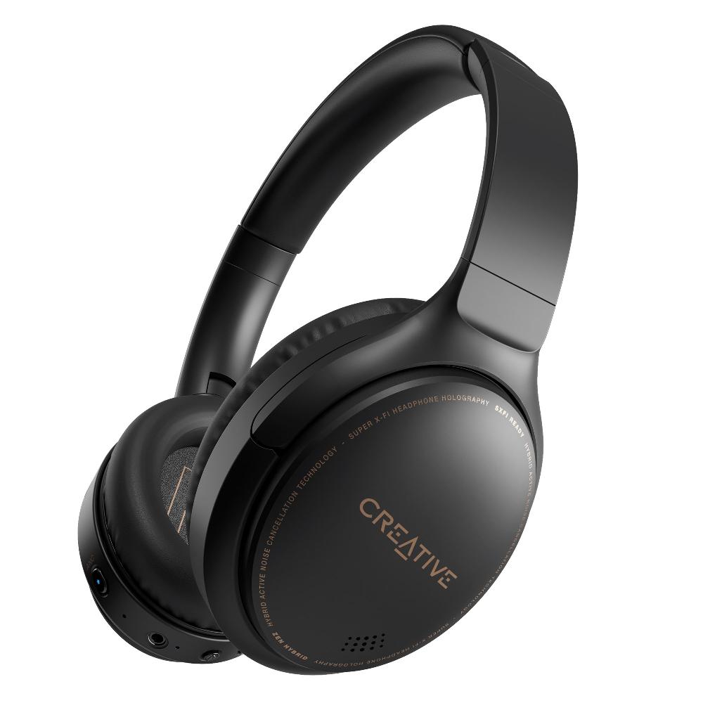 Creative Zen Hybrid Cuffie over-ear wireless con cancellazione attiva del rumore ibrida Presa