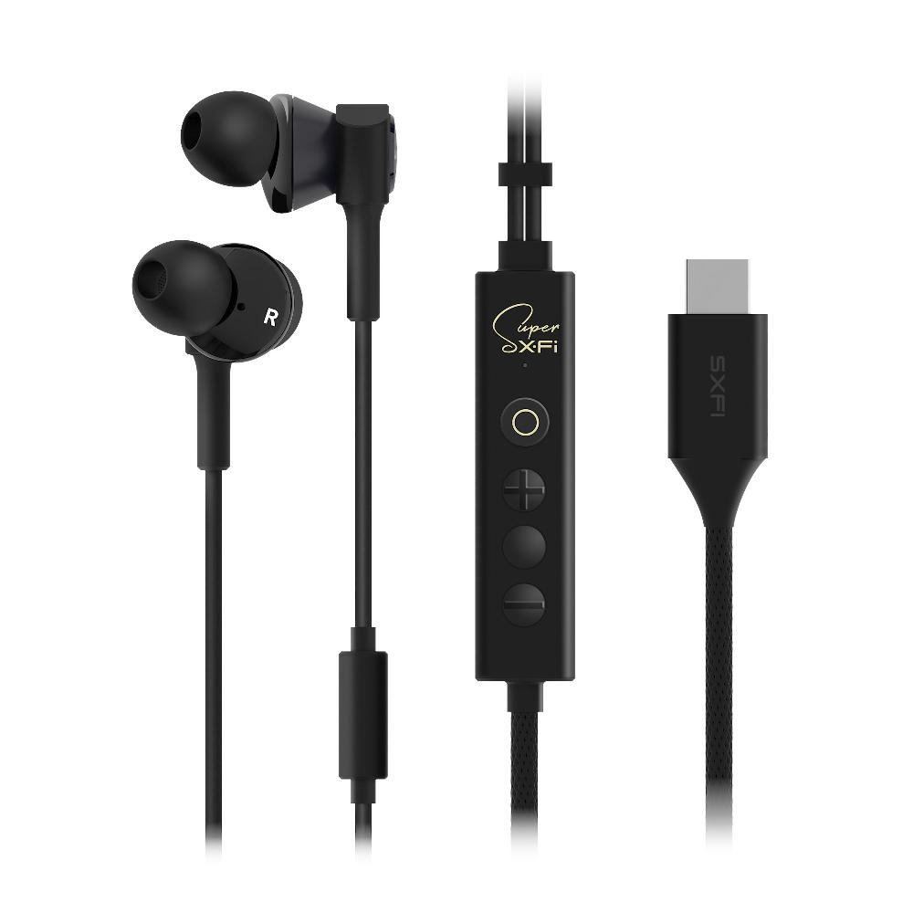 Creative SXFI TRIO Cuffie in-ear USB-C a triplo diffusore con tecnologia Super X-Fi incorporata e personalizzata in base alle tue orecchie 2025