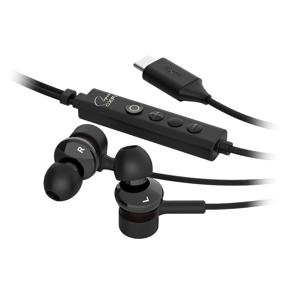 Creative SXFI TRIO Cuffie in-ear USB-C a triplo diffusore con tecnologia Super X-Fi incorporata e personalizzata in base alle tue orecchie 2025