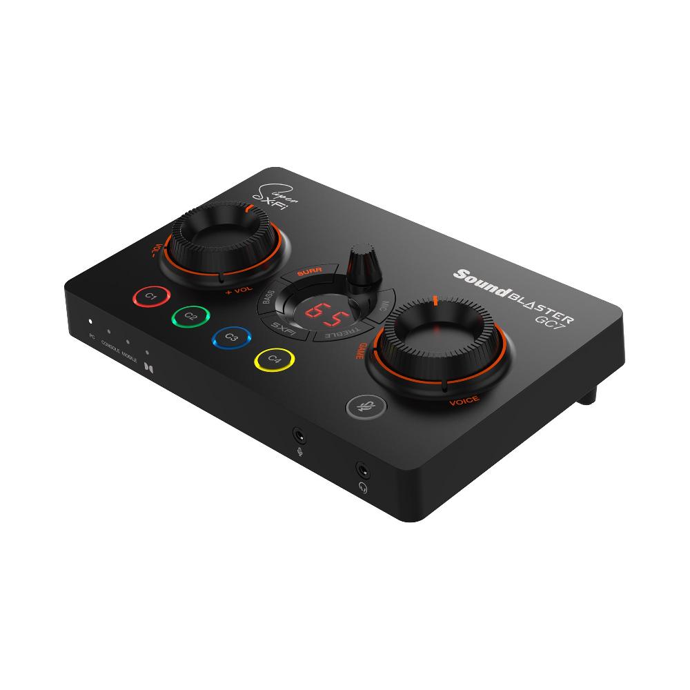 Creative Sound Blaster GC7 DAC e amplificatore USB per streaming di gioco con pulsanti programmabili e Super X-Fi Fino Al -60%