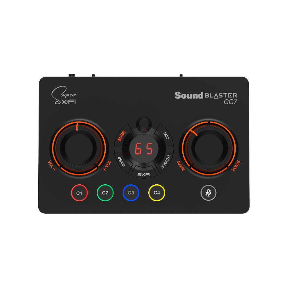 Creative Sound Blaster GC7 DAC e amplificatore USB per streaming di gioco con pulsanti programmabili e Super X-Fi Fino Al -60%