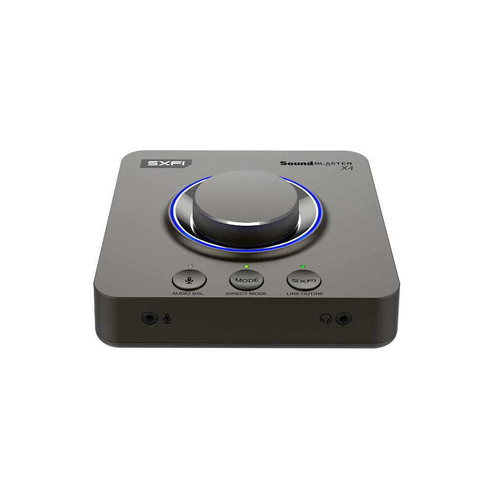 Creative Sound Blaster X4 Scheda audio DAC e amplificatore USB esterno 7.1 ad alta risoluzione con tecnologia Super X-Fi® e SmartComms Kit Convenienza