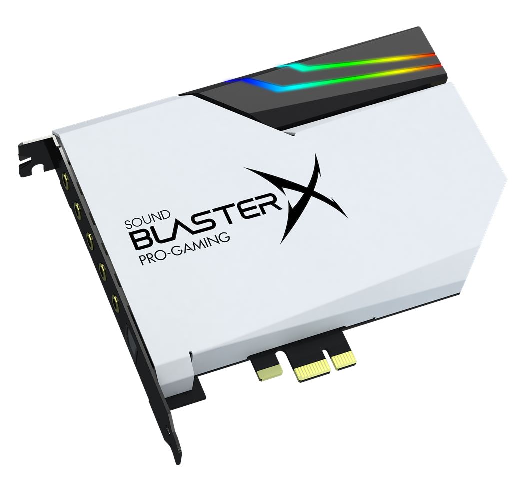 Creative Sound BlasterX AE-5 Plus Pure Edition Scheda audio e DAC da gaming PCI-e ad alta risoluzione con illuminazione RGB codifiche Dolby Digital Live e DTS Outlet