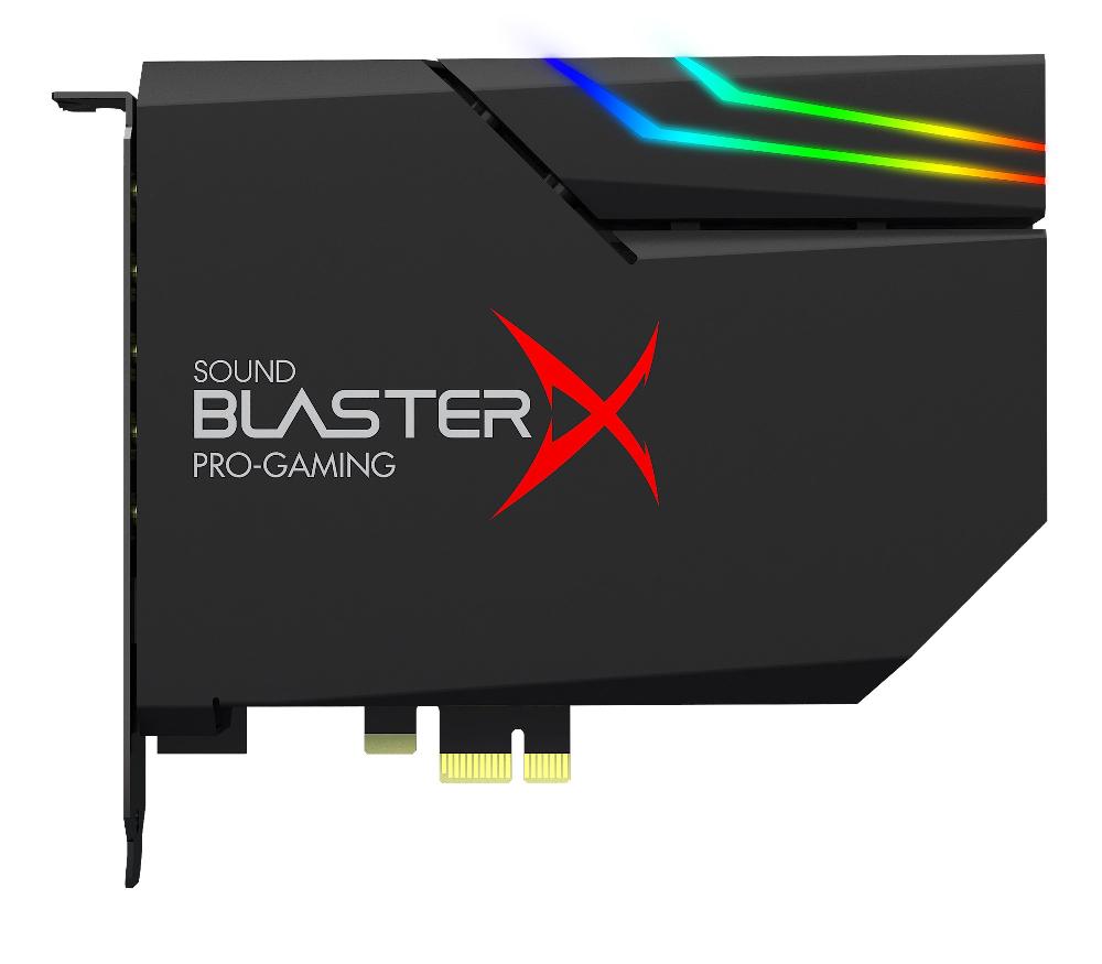 Creative Sound BlasterX AE-5 Plus Scheda audio e DAC da gaming PCI-e ad alta risoluzione con illuminazione RGB codifiche Dolby Digital Live e DTS In Vendita