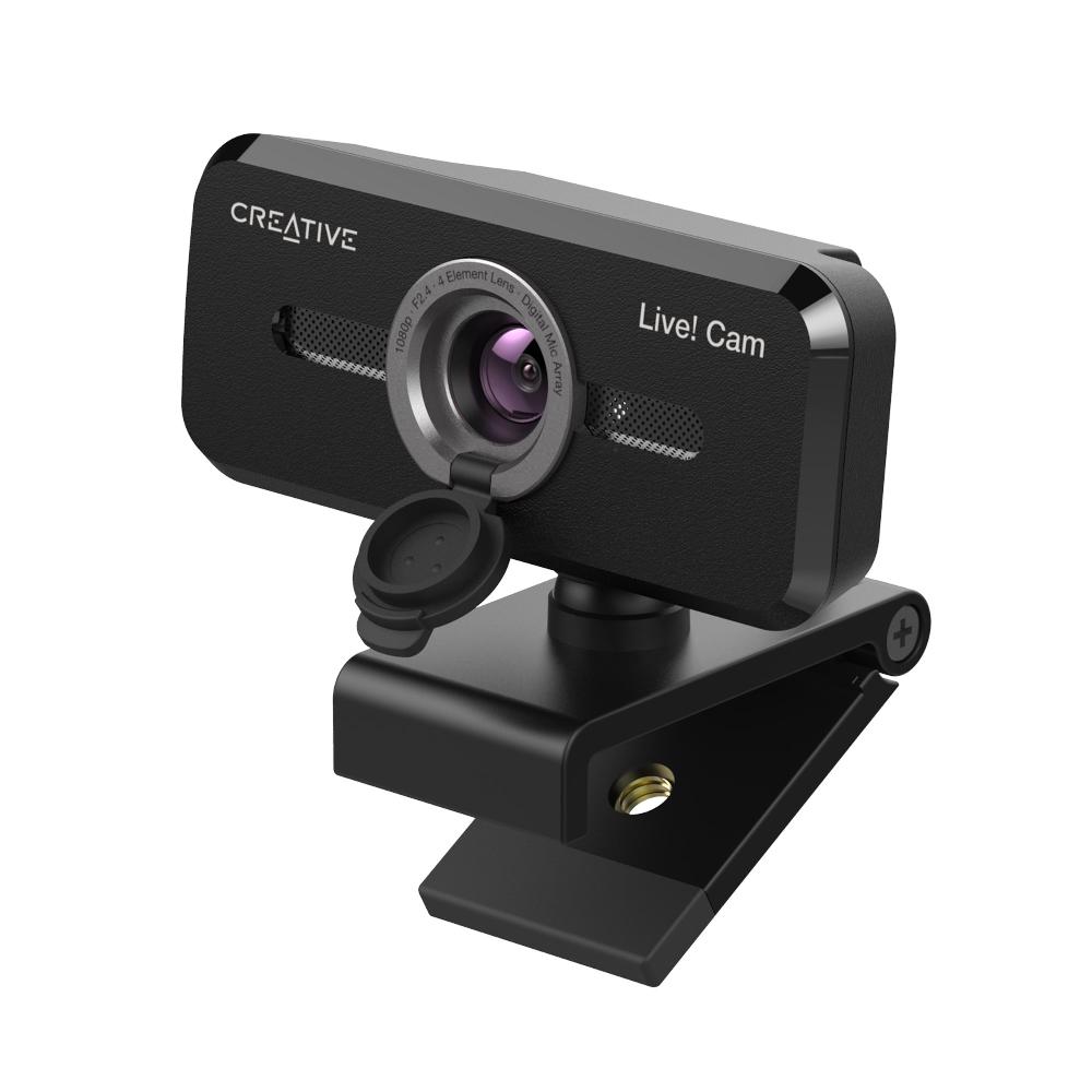 Creative Live Cam Sync 1080p V2 Webcam full HD con disattivazione automatica del microfono e cancellazione del rumore per le videochiamate In Saldo