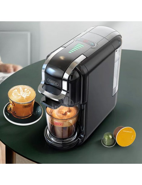 HiBREW H2B Caffettiera 5 in 1 con linea di livello dell'acqua macchina per caffè a capsule caldo/freddo a 19 bar - Bianco Online