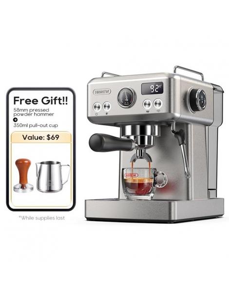HiBREW H10A Macchina per caffè espresso semiautomatica pressione 19 bar montalatte temperatura regolabile brocca da 350 ml Saldi Di Fabbrica