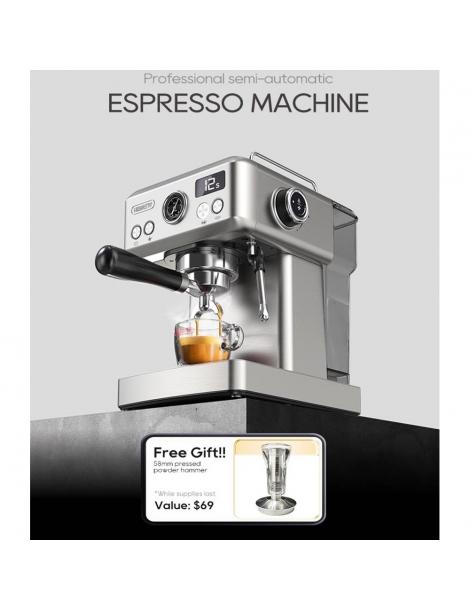 HiBREW H10A Macchina per caffè espresso semiautomatica pressione 19 bar montalatte temperatura regolabile brocca da 350 ml Saldi Di Fabbrica