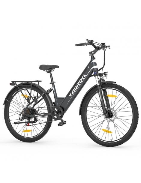 Touroll J1 ST Bicicletta da trekking con motore da 250W ruote da 27 5" batteria da 561 6Wh autonomia di 100 km Soddisfazione Garantita