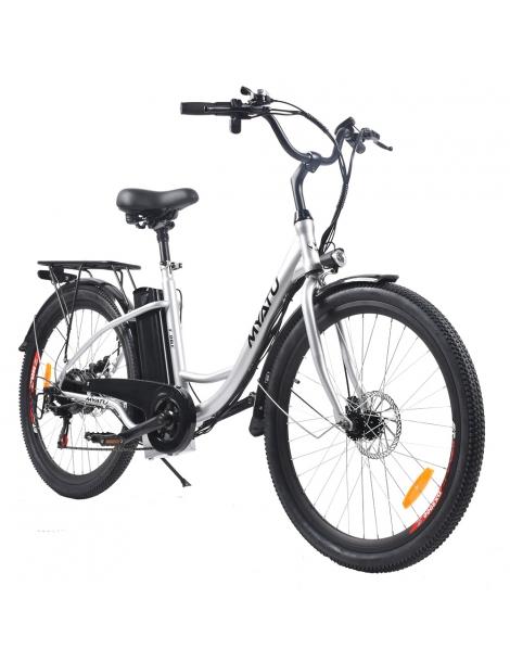 MYATU MYT-TYY Bicicletta elettrica motore 350W batteria 36V 15Ah pneumatici 26*1.95'' velocità massima 25km/h - Bianco Convenienza