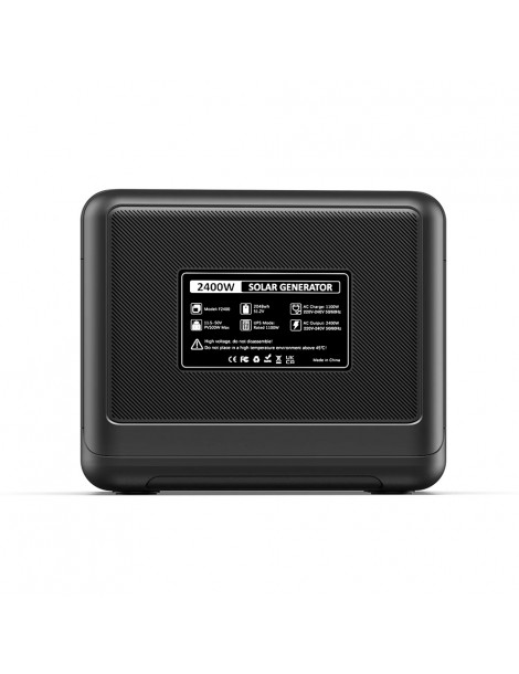 FOSSiBOT F2400 Centrale Elettrica Portatile da 2048Wh/2400W Ricarica Rapida in 1 5 Ore 16 Porte di Uscita - Nero Novità