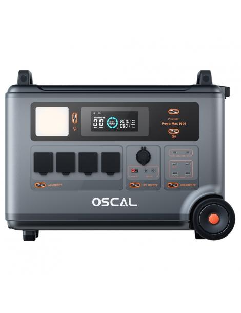 Oscal PowerMax 3600 Stazione di alimentazione robusta batteria LiFePO4 da 3600Wh a 57600Wh 14 uscite Offerta
