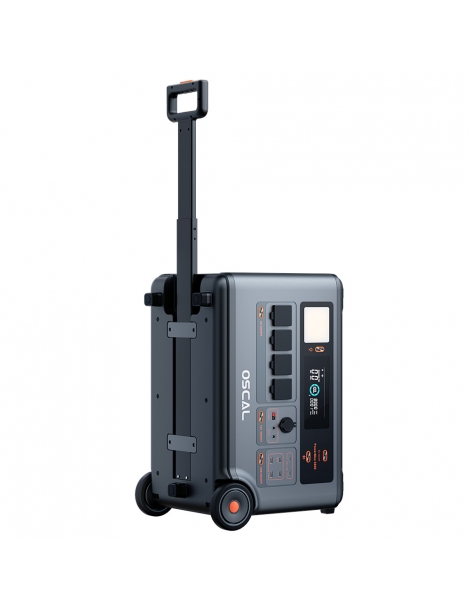 Oscal PowerMax 3600 Stazione di alimentazione robusta batteria LiFePO4 da 3600Wh a 57600Wh 14 uscite Offerta