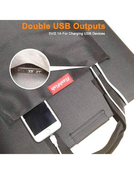 Flashfish SP 18V 100W Pannello Solare Portatile Doppio Caricatore Solare USB Pieghevole I Più Venduti