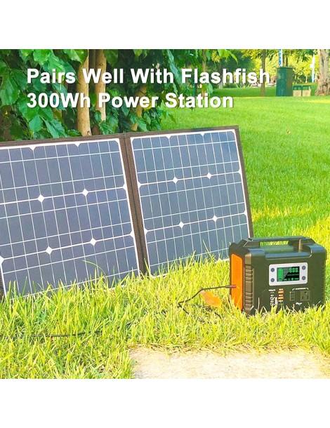 Flashfish SP 18V 100W Pannello Solare Portatile Doppio Caricatore Solare USB Pieghevole I Più Venduti