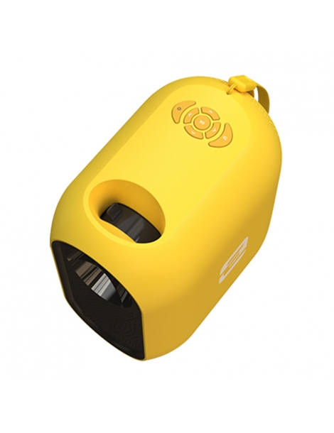 ETOE D1 Evo Proiettore 150 ANSI Android 9.0 risoluzione 720P correzione trapezoidale zoom 50%～100% - Giallo Qualità Garantita