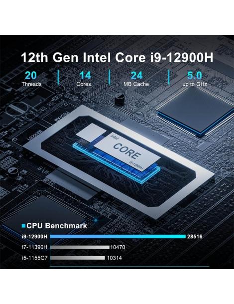 GEEKOM XT12 Pro Mini PC Intel Core i9-12900H 14 core fino a 5 0GHz 32GB RAM 1TB SSD Affare Del Giorno