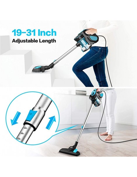 INSE I5 Aspirazione 18Kpa 600W Motore con filo Aspirapolvere portatile 1L Coppa polvere – Blu Prezzo Ridotto