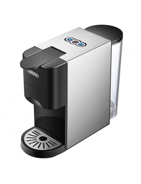 HiBREW H3A 5-in-1 Macchina da caffè 19 Bar di pressione modalità freddo/caldo serbatoio dell'acqua da 800 ml - argento Nuovo
