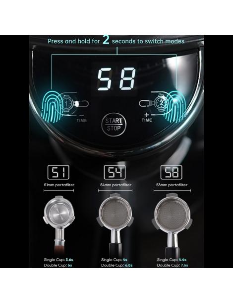HiBREW G3A Macinacaffè bava conica da 40 mm soffiatore d'aria scala a 31 rapporti funzione di memoria e antistatica - Nero Promozione