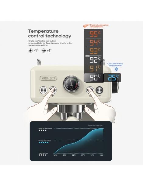 HiBREW H10A Macchina da caffè pressione di estrazione 19 bar temperatura e volume della tazza regolabili - Beige Spedizione Gratuita