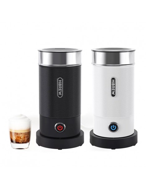 HiBREW M1A 450W Macchina montalatte miscelatore di cioccolato per latte freddo/caldo e cappuccino - Bianco Soddisfazione Garantita