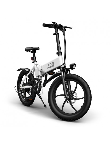 ADO A20+ 250W Bicicletta elettrica pieghevole Telaio Batteria rimovibili agli ioni di litio 10 4 Ah - Bianco Economico