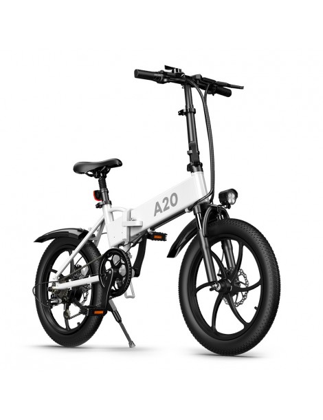 ADO A20+ 250W Bicicletta elettrica pieghevole Telaio Batteria rimovibili agli ioni di litio 10 4 Ah - Bianco Economico