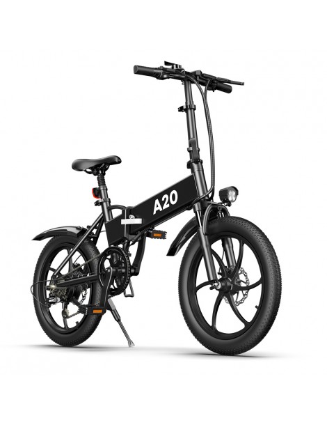 ADO A20+ 250W Bicicletta elettrica pieghevole Telaio 7 velocità Ingranaggi rimovibili Batteria agli ioni di litio 10 4 Ah - Nero Online